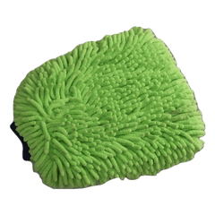 GREEN WASH MITT WITH CUFF