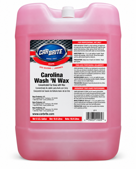 CARBRITE CAROLINA WASH N' WAX CARNAUBA CAR WASH SOAP
