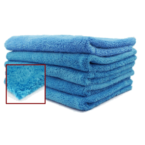 Blue Edgeless Ultra Plush Microfiber Towel