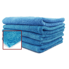 Blue Edgeless Ultra Plush Microfiber Towel