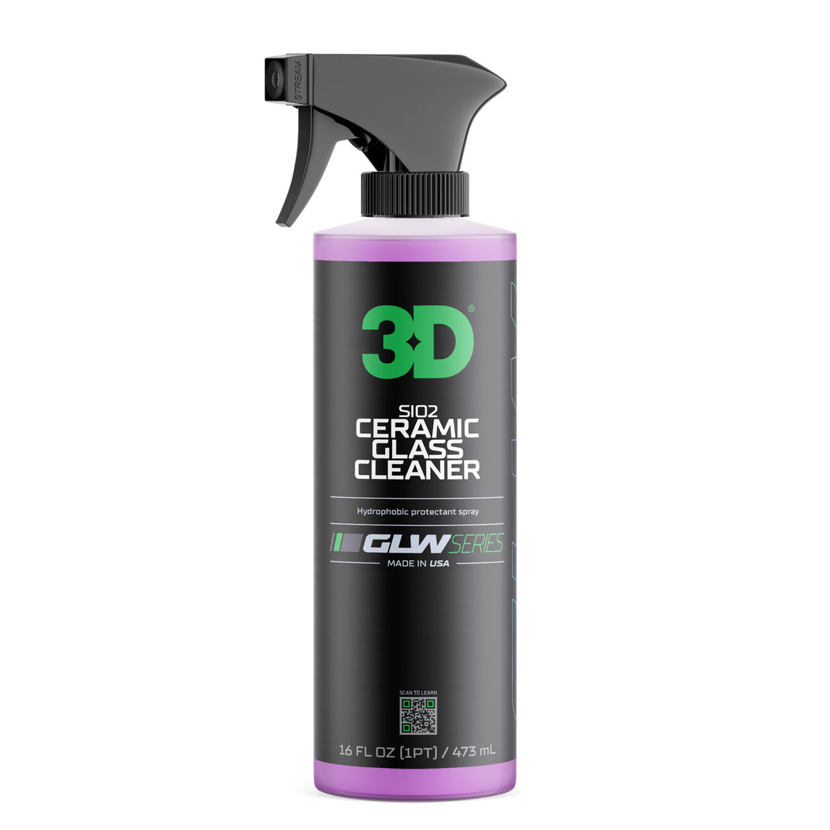 3D GLW SERIES SiO2 CERAMIC GLASS CLEANER 16OZ