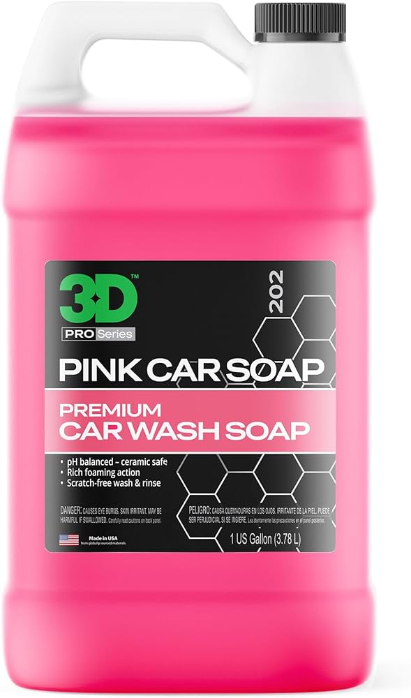 3D PINK CAR SOAP 1 GALLON