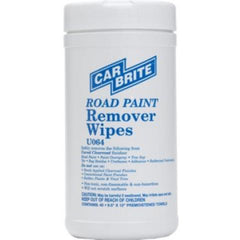Car Brite Chemicals Road Paint Remover Wipes 6 Tubs/Case