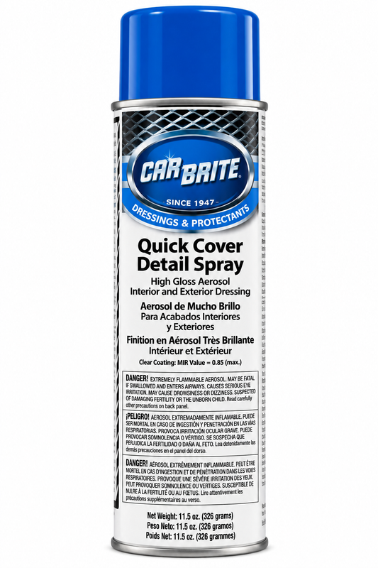 CARBRITE QUICK COVER AEROSOL PLASTIC & VINYL DRESSING