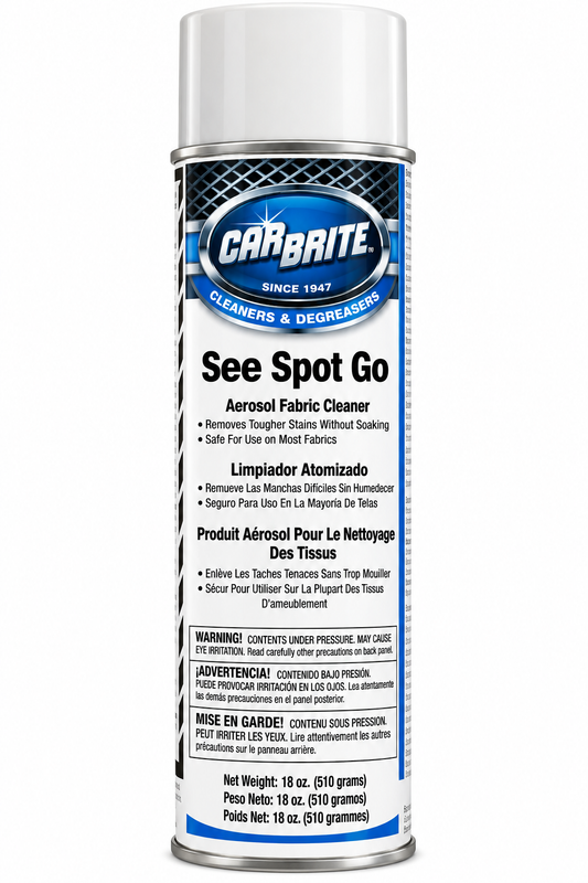 CARBRITE SEE SPOT GO CARPET & FABRIC STAIN REMOVER - AEROSOL