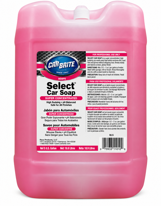 CARBRITE SELECT SUPER-CONCENTRATED CAR WASH SOAP - 20 L