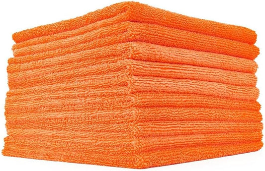 ORANGE MICROFIBER TOWEL - 10PK