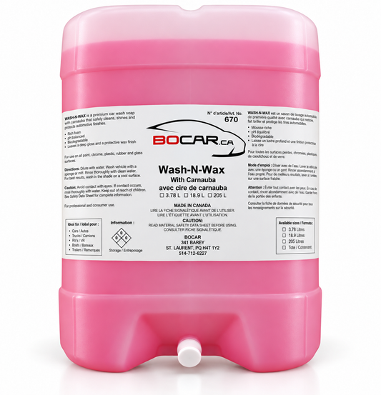 BOCAR WASH & WAX CAR WASH SOAP