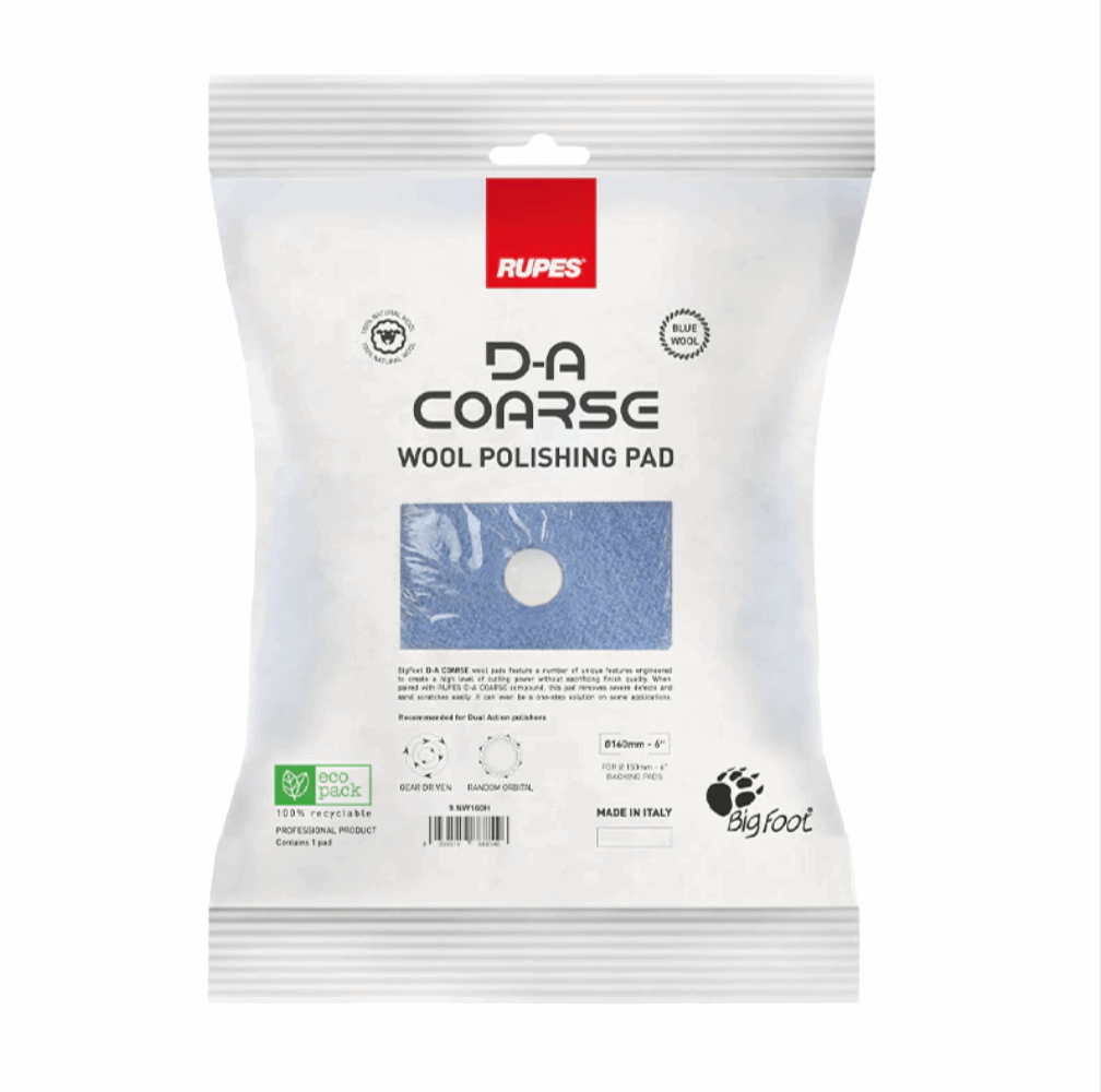 RUPES COARSE BLUE WOOL PADS